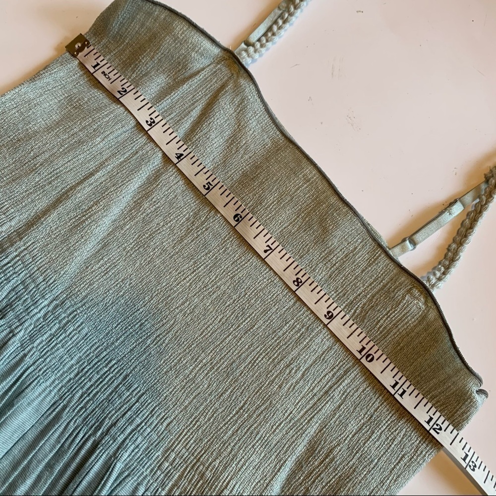 MAX STUDIO boho spaghetti strap ombré stripe crinkle skirt dress spring summer - Picture 12 of 16